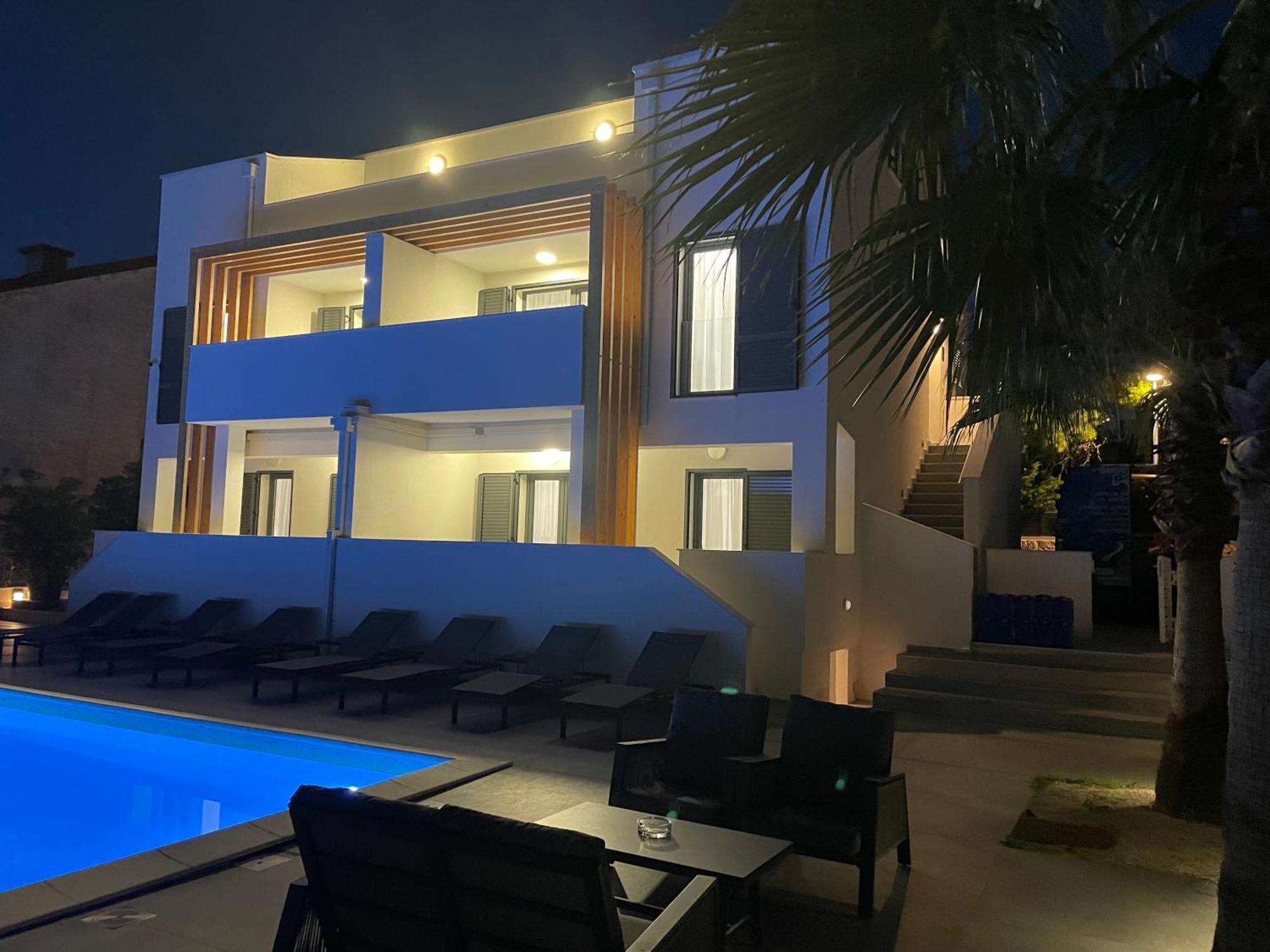 Villa Aquamarine Apartments Novalja Bagian luar foto