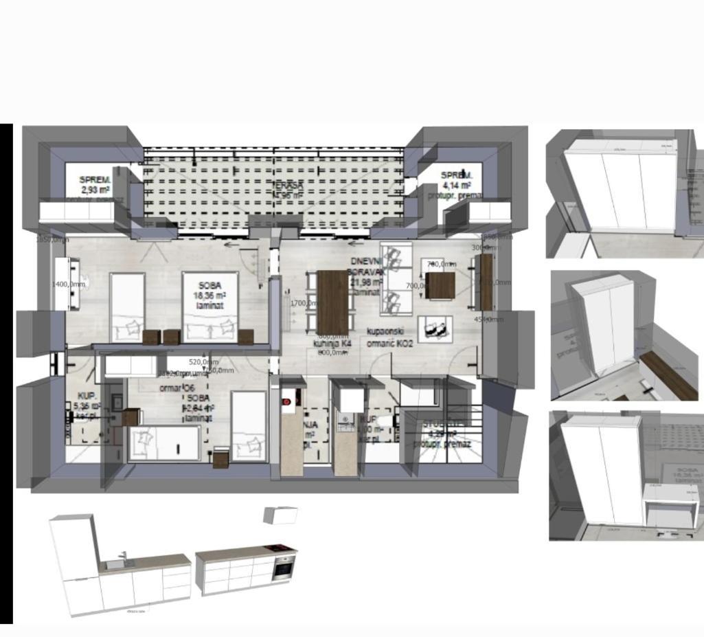 Villa Aquamarine Apartments Novalja Bagian luar foto